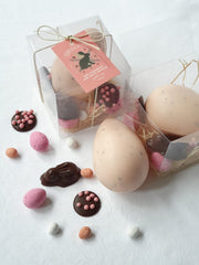 Tart Raspberry and White Belgian Nest Box