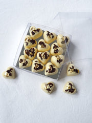 Kirsch Soaked Barberry Hearts in White Chocolate